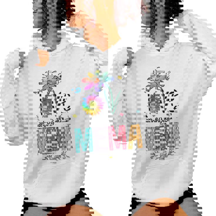 I Love Being Called Mema Daisy Flower Cute Mother's Day Women Hoodie