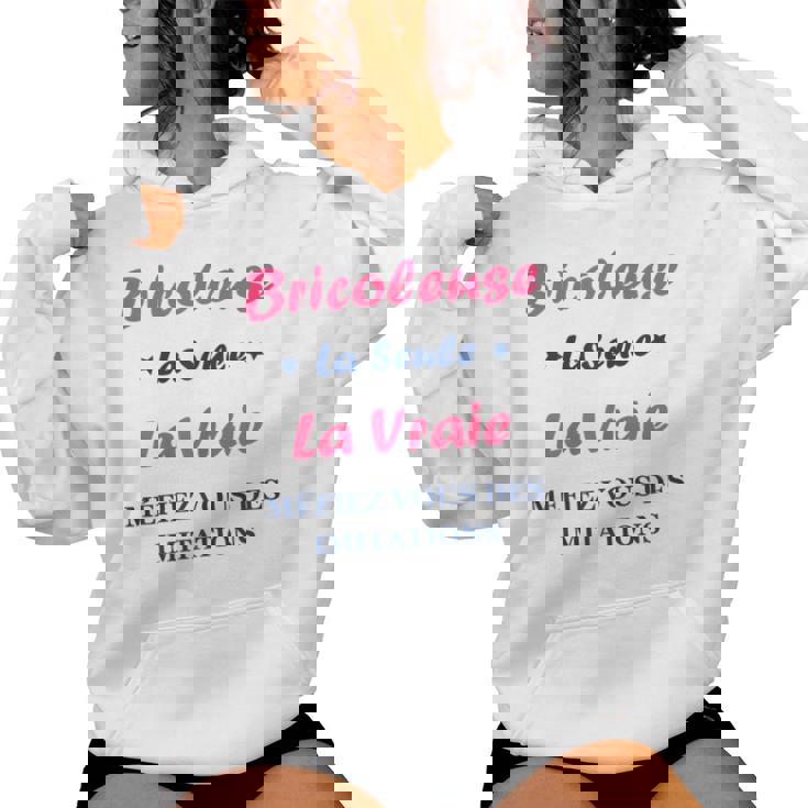 Maman Bricoler Humour Bricolage Laraie Bricoleuse Sweat à capuche femme