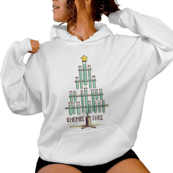 Oh Chemistree Christmas For Chemistry Teacher Chemistree Kapuzenpullover für Damen