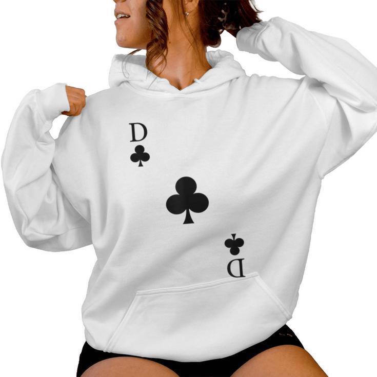 Playing Card Cross Lady Queen Carnival Costume Kapuzenpullover für Damen