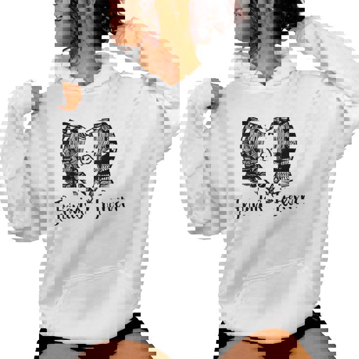 Regalo Best Friend Forever Matching Bff Para 2 Infinity Bestie Cuello Sudadera con capucha para mujer