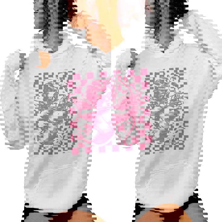Retro Cute Cupid Sunglasses Valentines Day Girl Women Women Hoodie