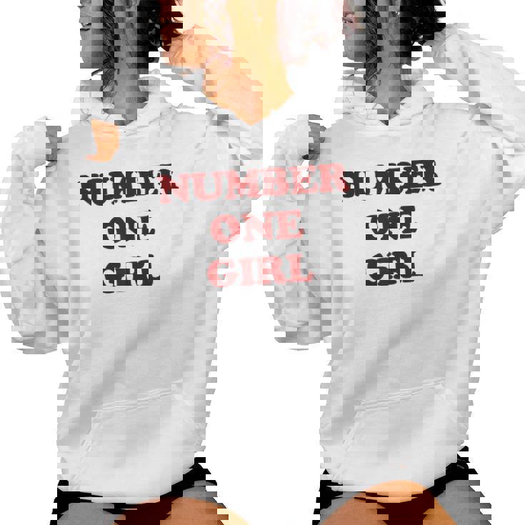 Rosé Number One Girl Sudadera con capucha para mujer