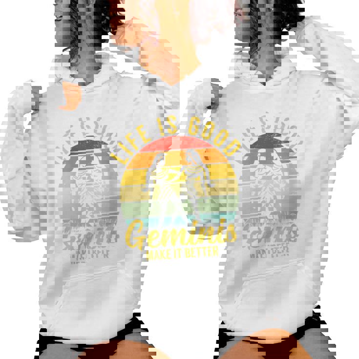 Suivi De Gémeauxintage Laie Est Un Bon Symbole Du Zodiaque Sweat à capuche femme