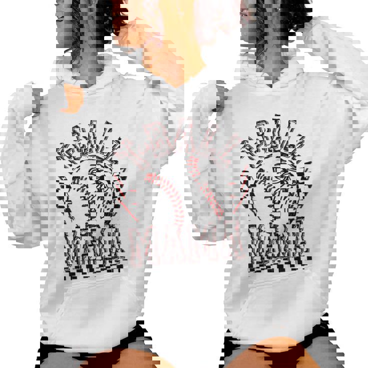 T-Ball Mama Mom Mother's Day Coquette -Ball Womens Women Hoodie