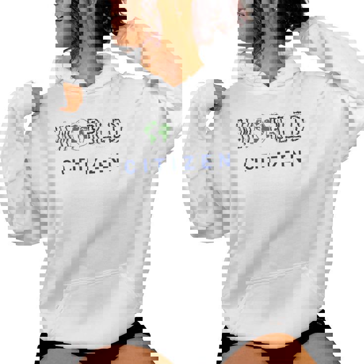 World Citizen Earth Day Global T Men Women Kids Women's Hoodie