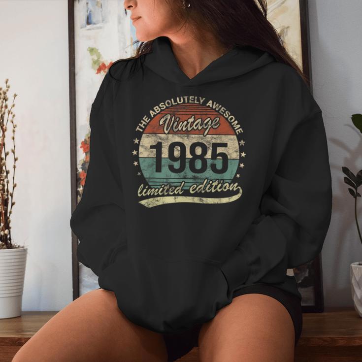 40Th Birthday Awesomeintageintage 1985 Man Or Woman Kapuzenpullover für Damen Geschenke für Sie