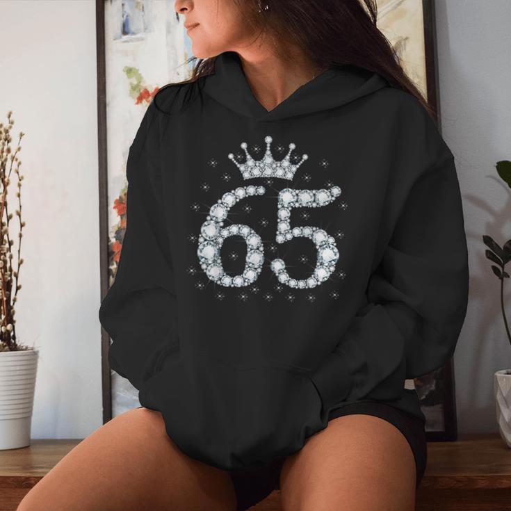 65 Crown 65 Years Old Happy 65Th Birthday Girls Ladies Kapuzenpullover für Damen Geschenke für Sie