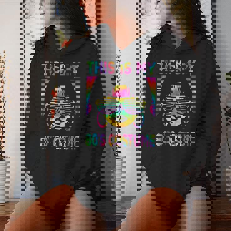 This Is My 80'S Costume 1980S 80S Outfit Disco Party Women Hoodie Gifts for Her