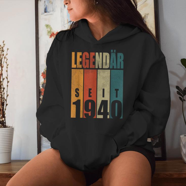 84Th Birthday Woman Man Legendary Since 1940 Kapuzenpullover für Damen Geschenke für Sie