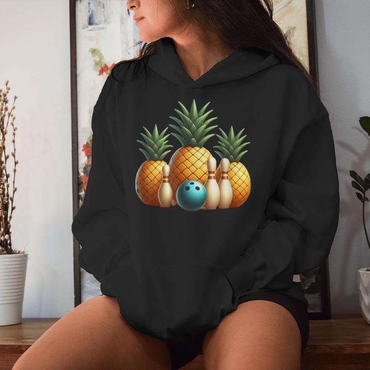 Ananas Bowling Kapuzenpullover für Damen Geschenke für Sie