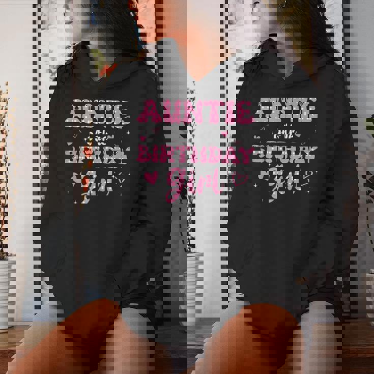 Auntie Of The Birthday Pink Girl Matching Family Women Hoodie Gifts for Her