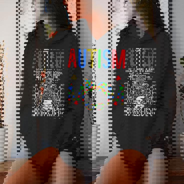 Autism Awareness Doesn't Come With A Manual Autism Mom Women Hoodie Gifts for Her