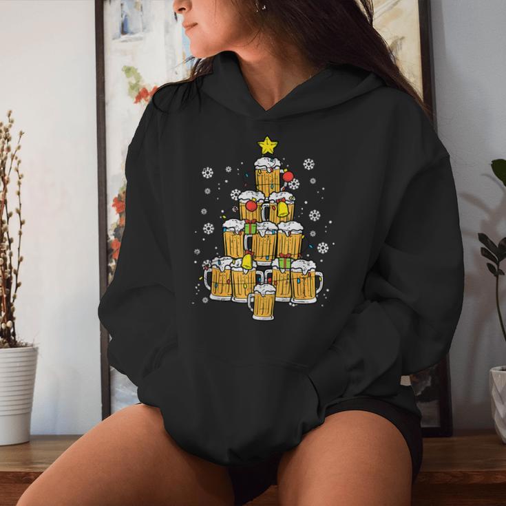 Beer Christmas Pyjamas Christmas Tree Pjs Brew Dad Men Kapuzenpullover für Damen Geschenke für Sie