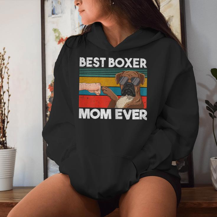 Best Boxer Mom Ever Best Dogs Mum Día De La Madre Sudadera con capucha para mujer Regalos para ella