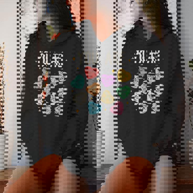You Are Christian Religious Bible Verse Conversation Heart Women Hoodie Gifts for Her
