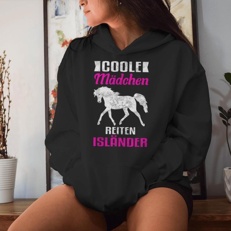 Cool Girls Riding Icelandic Horse Kapuzenpullover für Damen Geschenke für Sie