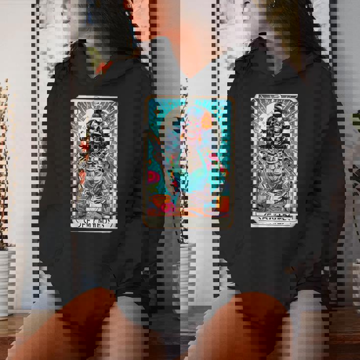 Cool Mama Club Tarot Card Skeleton Halloween Women Hoodie Gifts for Her