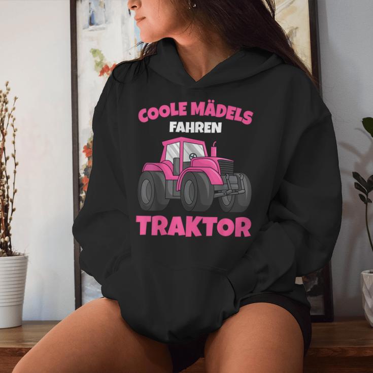 Coole Mädels Driving Tractor Children's Girls' Kapuzenpullover für Damen Geschenke für Sie