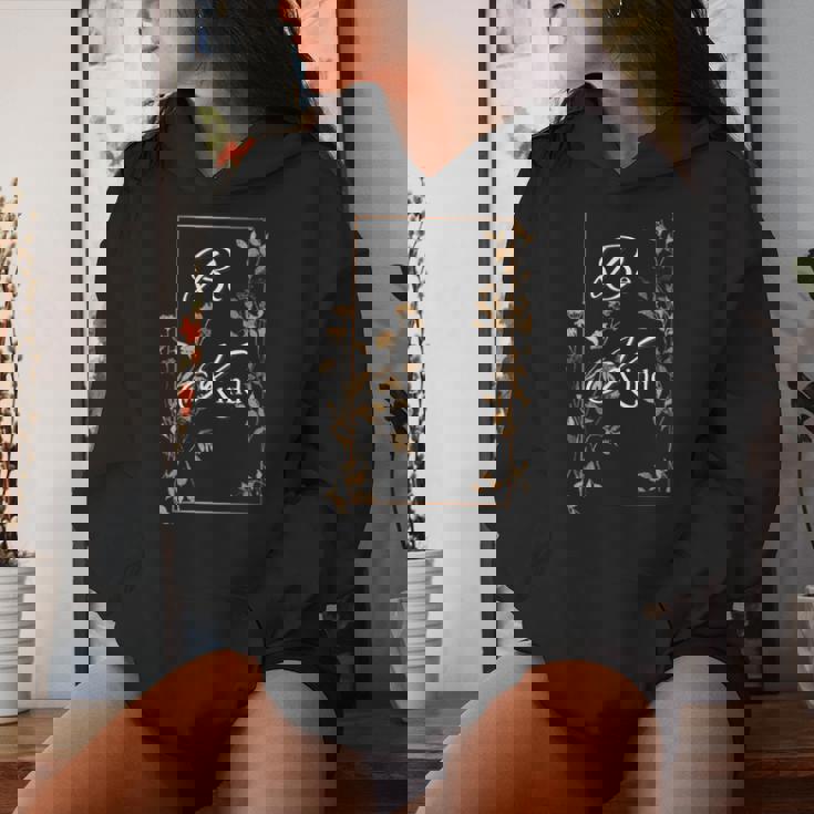 Copper Fall Leaves And Be Kind Women's Hoodie Gifts for Her