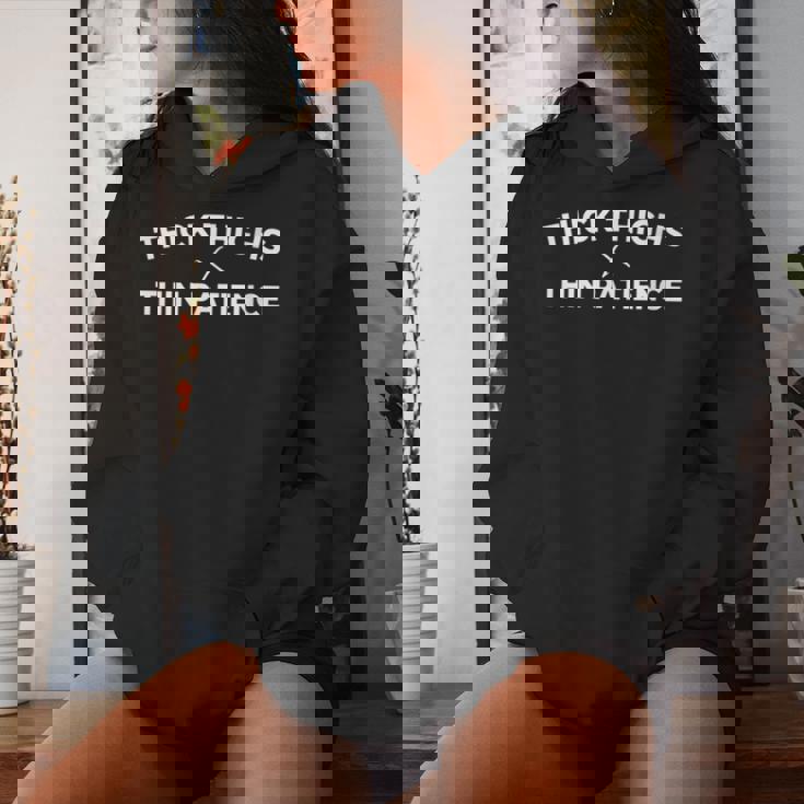Cuisses Épaisses Et Bonnesibrations Citation Positive Amus Sweat à capuche femme Cadeaux pour elle