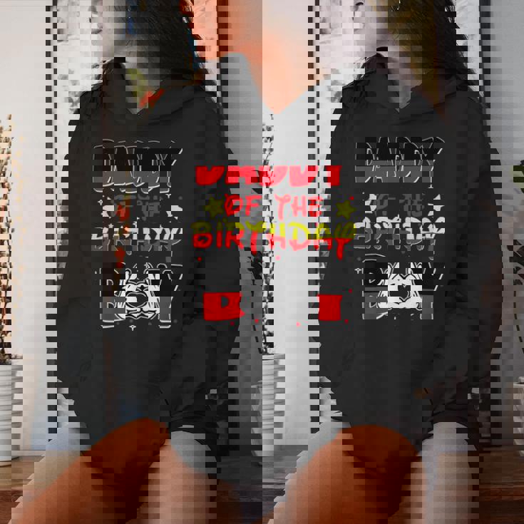 Dad And Mom Daddy Of The Birthday Boy Family Party Decor Women Hoodie Gifts for Her