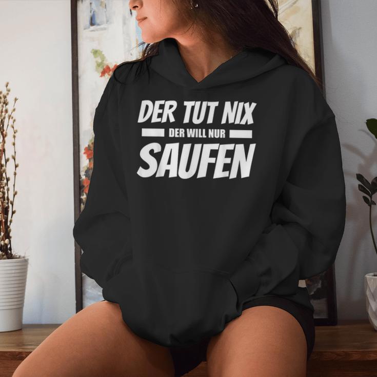 Der Tut Nix Der Will Nur Saufen Beer Drinker Kapuzenpullover für Damen Geschenke für Sie