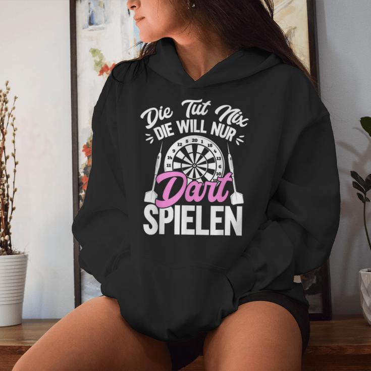 Die Will Nur Dart Spielen Dartboard Women's Darts Kapuzenpullover für Damen Geschenke für Sie