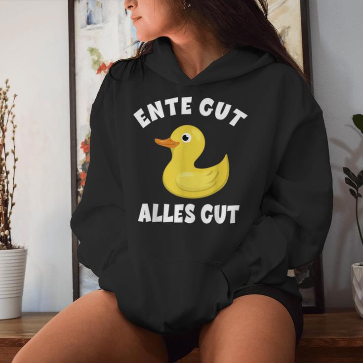 Duck Good Everything Good Squeaky Duck Yellow Duck Kapuzenpullover für Damen Geschenke für Sie