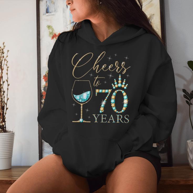 Ein Hoch Auf 70 Jahre Alte Frauen Zum 70 Geburtstag Frauen Königinnen Geburtstag Kapuzenpullover für Damen Geschenke für Sie