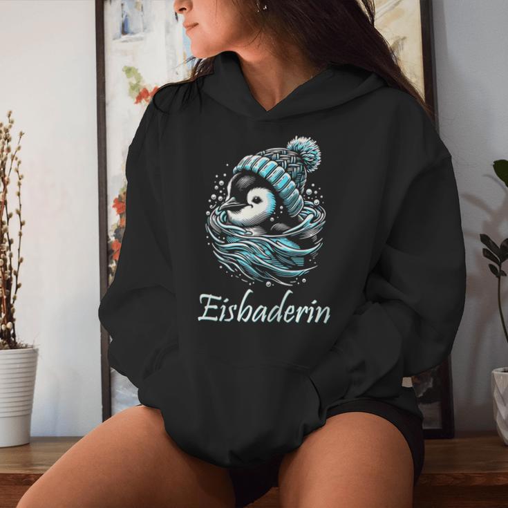 Eisbaderin Winter Swimming Penguin Women's Ice Bathing Kapuzenpullover für Damen Geschenke für Sie