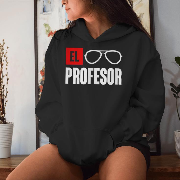 El Professor Money Costume Work Glasses Teacher's Kapuzenpullover für Damen Geschenke für Sie