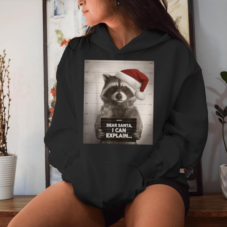 Christmas Outfit Women's Raccoon Kapuzenpullover für Damen Geschenke für Sie