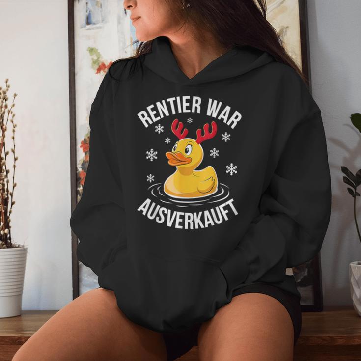 Duck Christmas Saying Reindeer War Ausverkauft Kapuzenpullover für Damen Geschenke für Sie