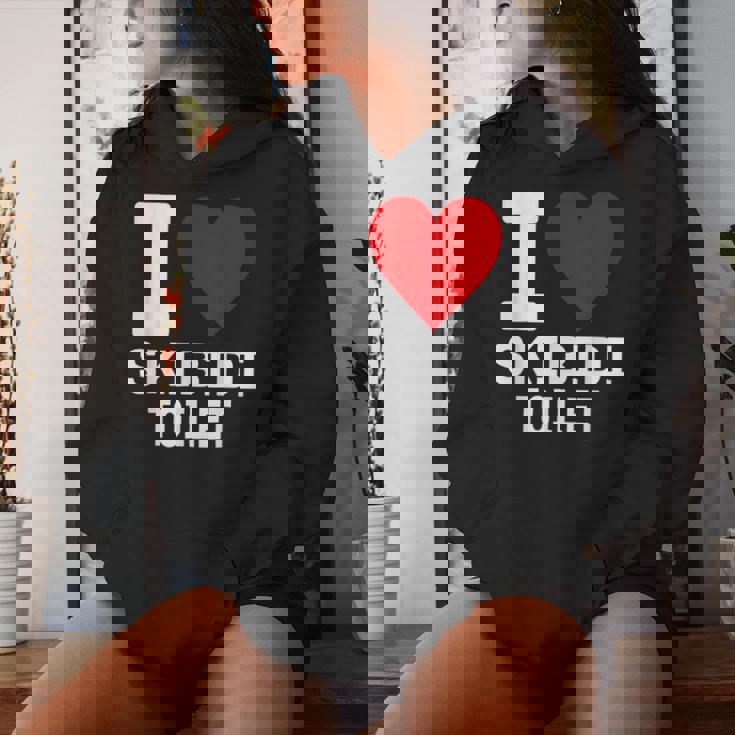 Meme Lover I Heart Skibidi Toilet For And Women Women Hoodie Gifts for Her