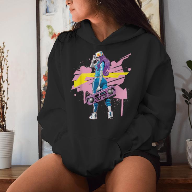 Graffiti Boombox Girls' Hip Hop Kapuzenpullover für Damen Geschenke für Sie