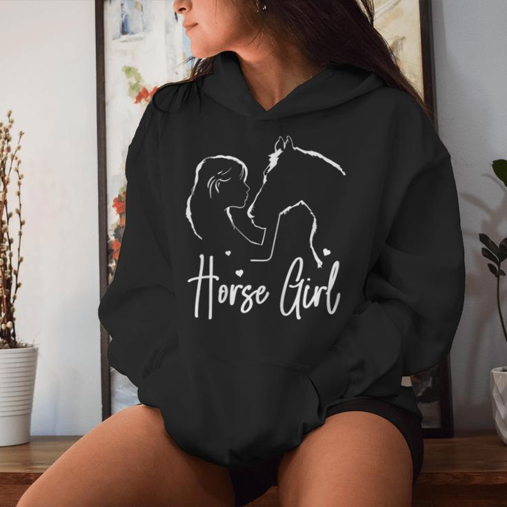 Horse & Rider Horse Girl Riding Girls Women's S Kapuzenpullover für Damen Geschenke für Sie