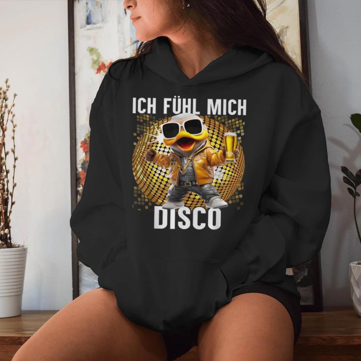 Ich Fühle Mich Disco Disco Duck Apres-Ski Party Kapuzenpullover für Damen Geschenke für Sie