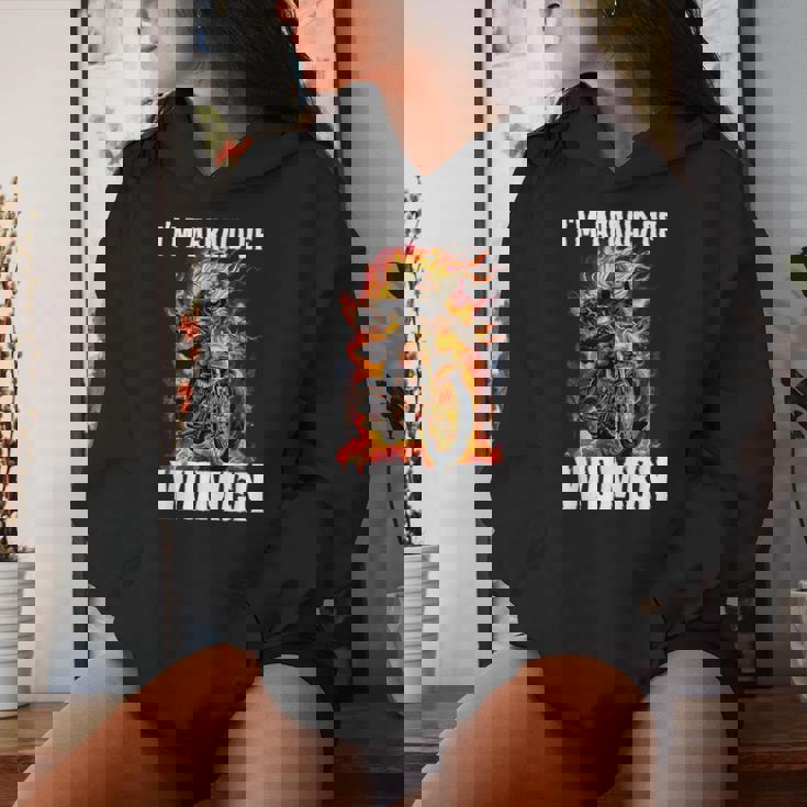 I'm Afraid Of Cringe Skeleton Sudadera con capucha para mujer Regalos para ella