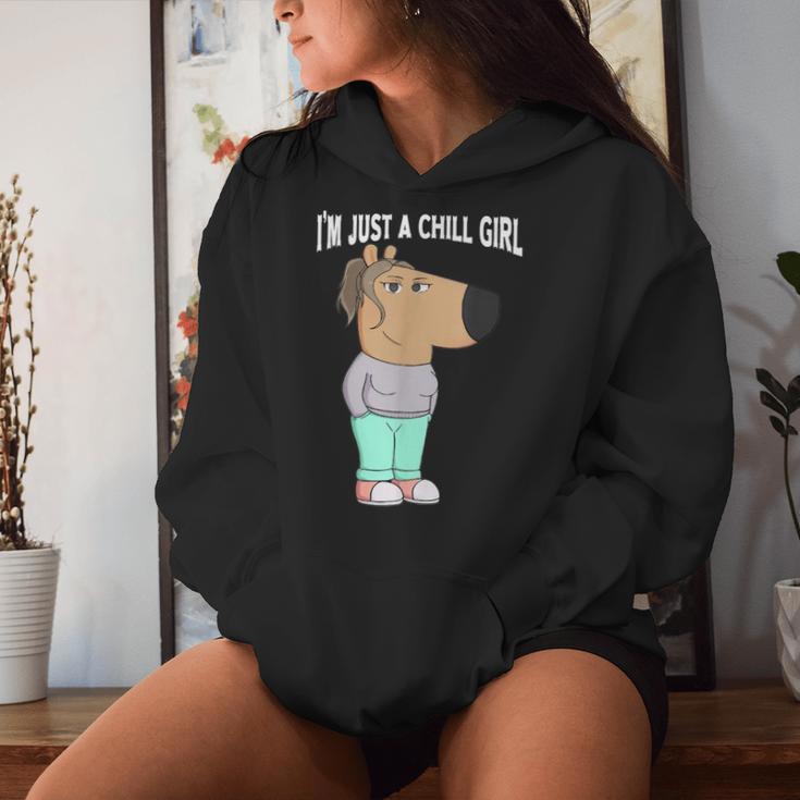 I'm Just A Chill Girl Cool I'm Just A Chill Girl Kapuzenpullover für Damen Geschenke für Sie