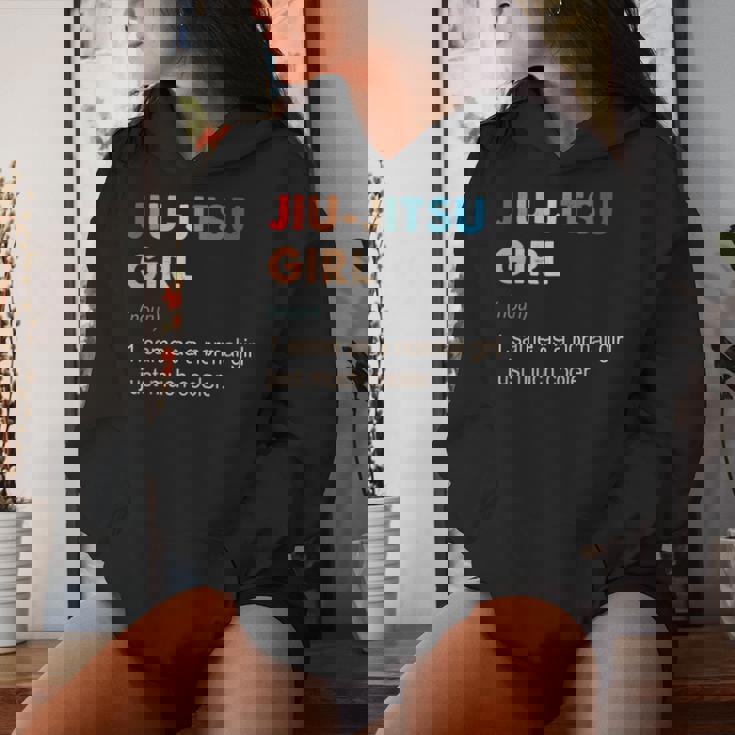 Jiu-Jitsu Girl Definition Jiu-Jitsu Regalo Para Niñas Sudadera con capucha para mujer Regalos para ella