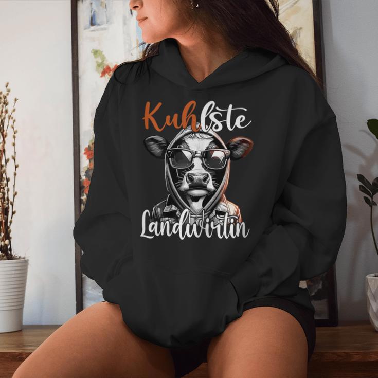 Kuhlste Landwirtin Für Landwirt Women's Farmer Cow Kapuzenpullover für Damen Geschenke für Sie