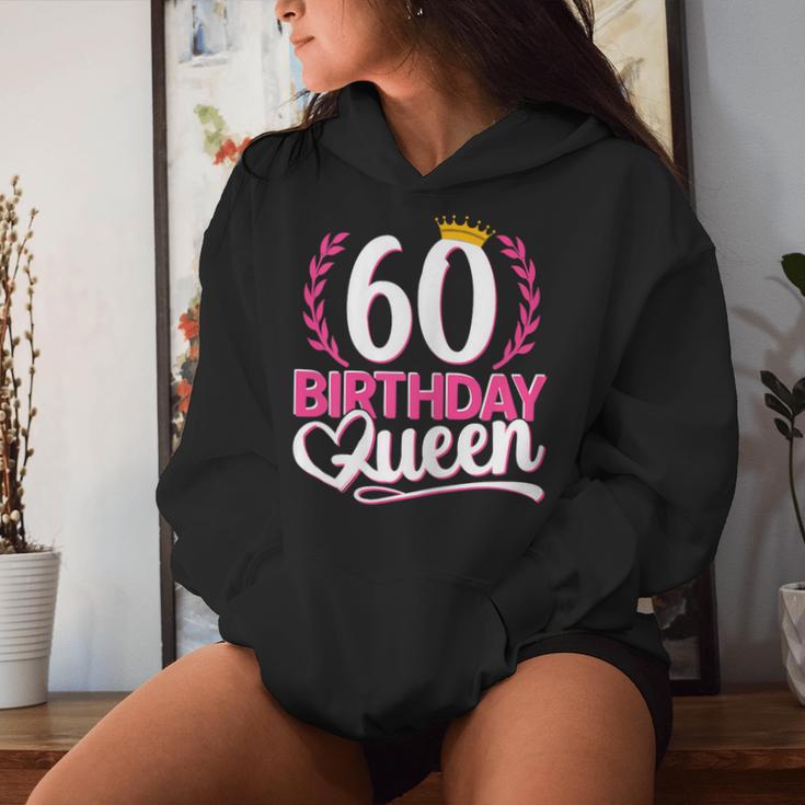 Ladies 60Th Birthday Woman 60S Birthday Birthday Queen 60 Kapuzenpullover für Damen Geschenke für Sie