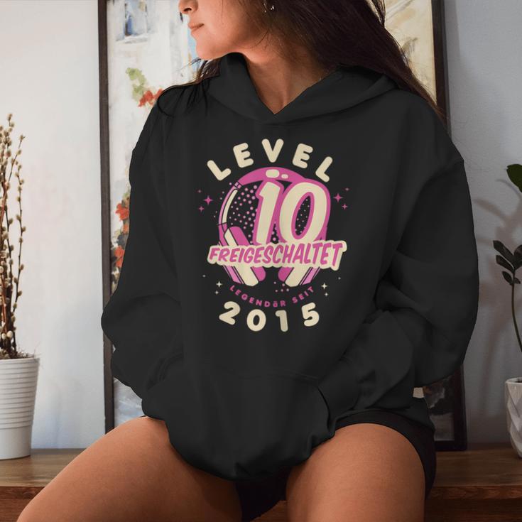 Level 10 Years Girl's Birthday Gamer Girl Gamer 2015 Kapuzenpullover für Damen Geschenke für Sie