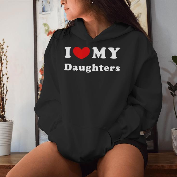 I Love My Daughters Kapuzenpullover für Damen Geschenke für Sie