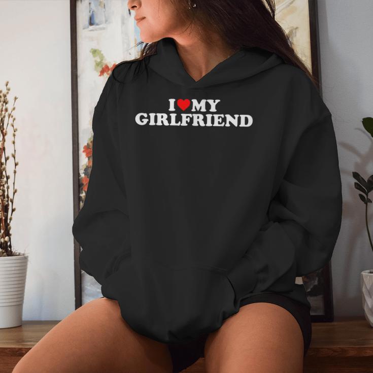 I Love My Girlfriend I Heart My Girlfriend I Love My Gf Kapuzenpullover für Damen Geschenke für Sie