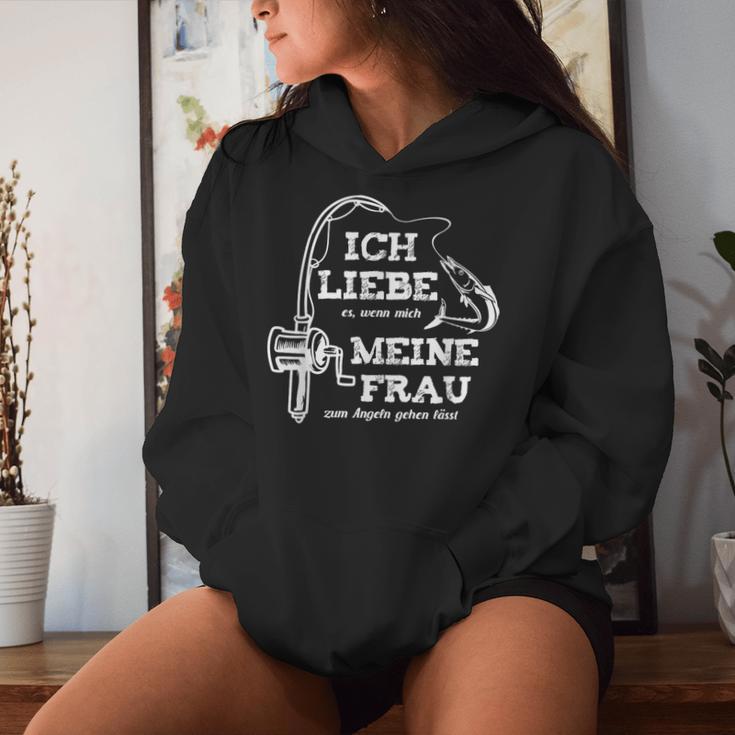 I Love My Wife Fishing Fishing Kapuzenpullover für Damen Geschenke für Sie