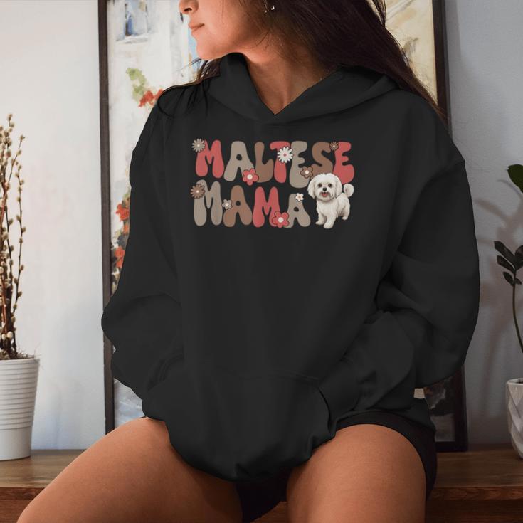 Maltese Groovy World's Best Maltese Mum Kapuzenpullover für Damen Geschenke für Sie