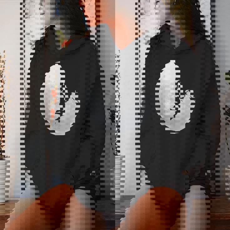 Maman Fille Grimpante Lune Montagne Amoureuse Escalade Sweat à capuche femme Cadeaux pour elle