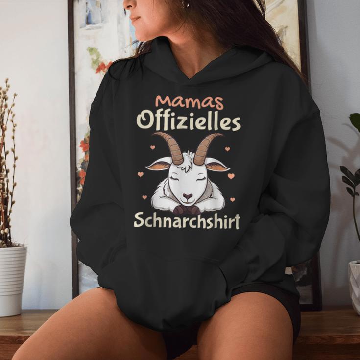 Mamas Official Snoring Mama Sleep Goat Kapuzenpullover für Damen Geschenke für Sie